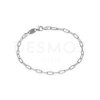 Bracciale Desmos in Argento PAPER CLIP W 18,5 - PAPER CLIP W 18,5